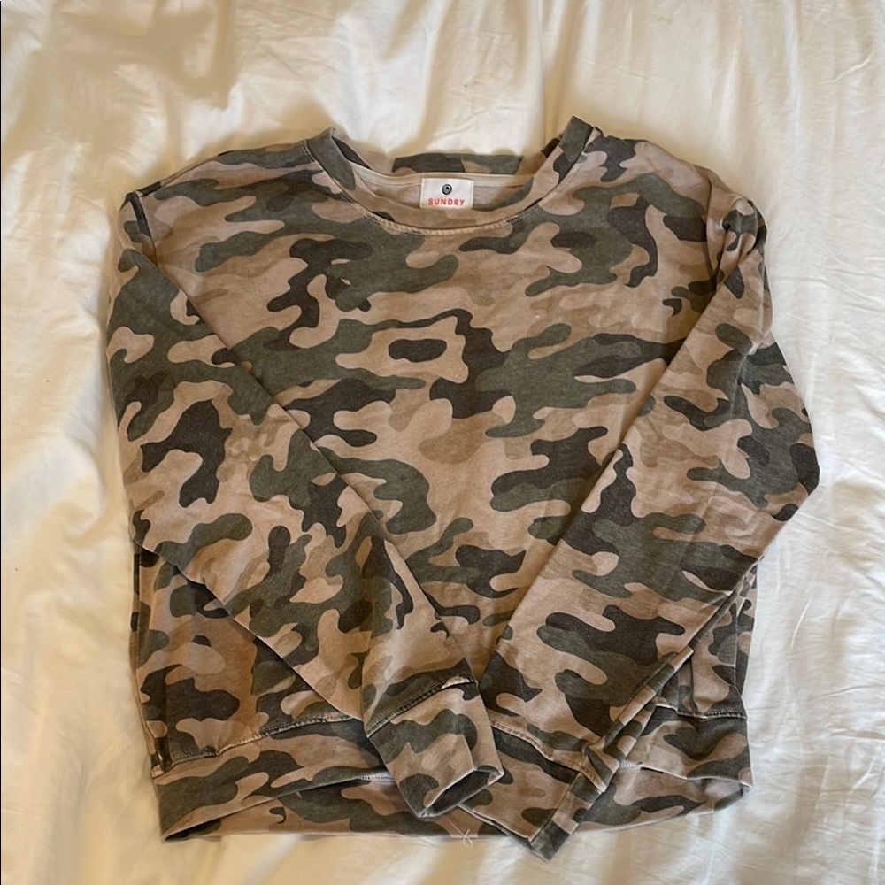 Sundry Camo Sweatshirt